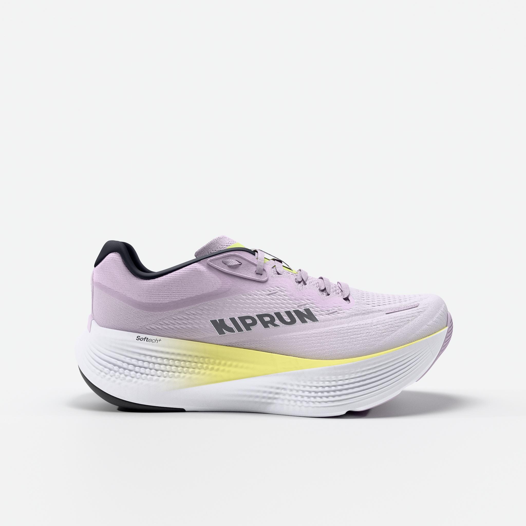 Chaussures de running route femme, Kiprun Kipride Max lila