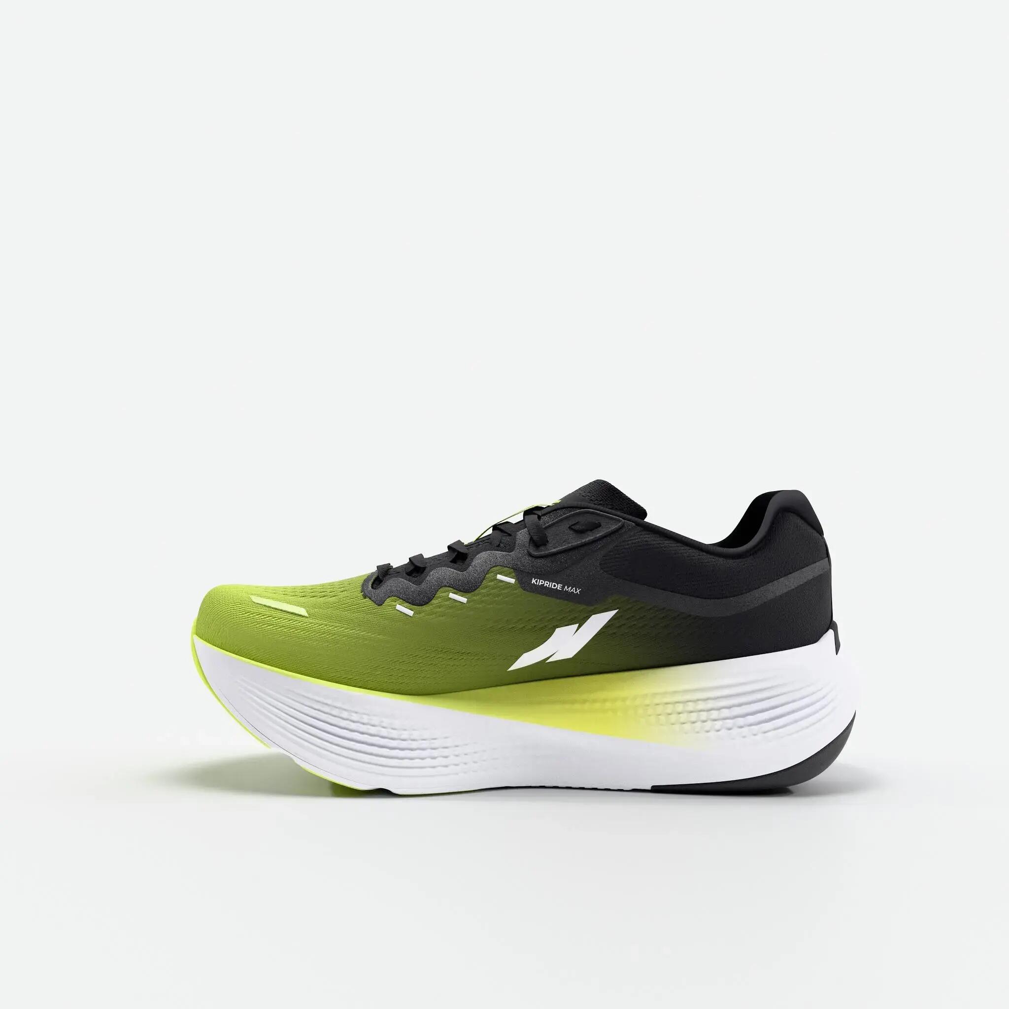 Men's road running shoes, Kiprun Kipride Max black yellow -  4