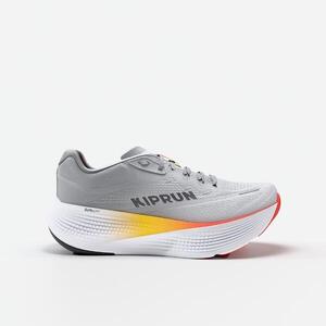 Zapatillas running asfalto Kiprun Kipride Max Hombre - gris y naranja