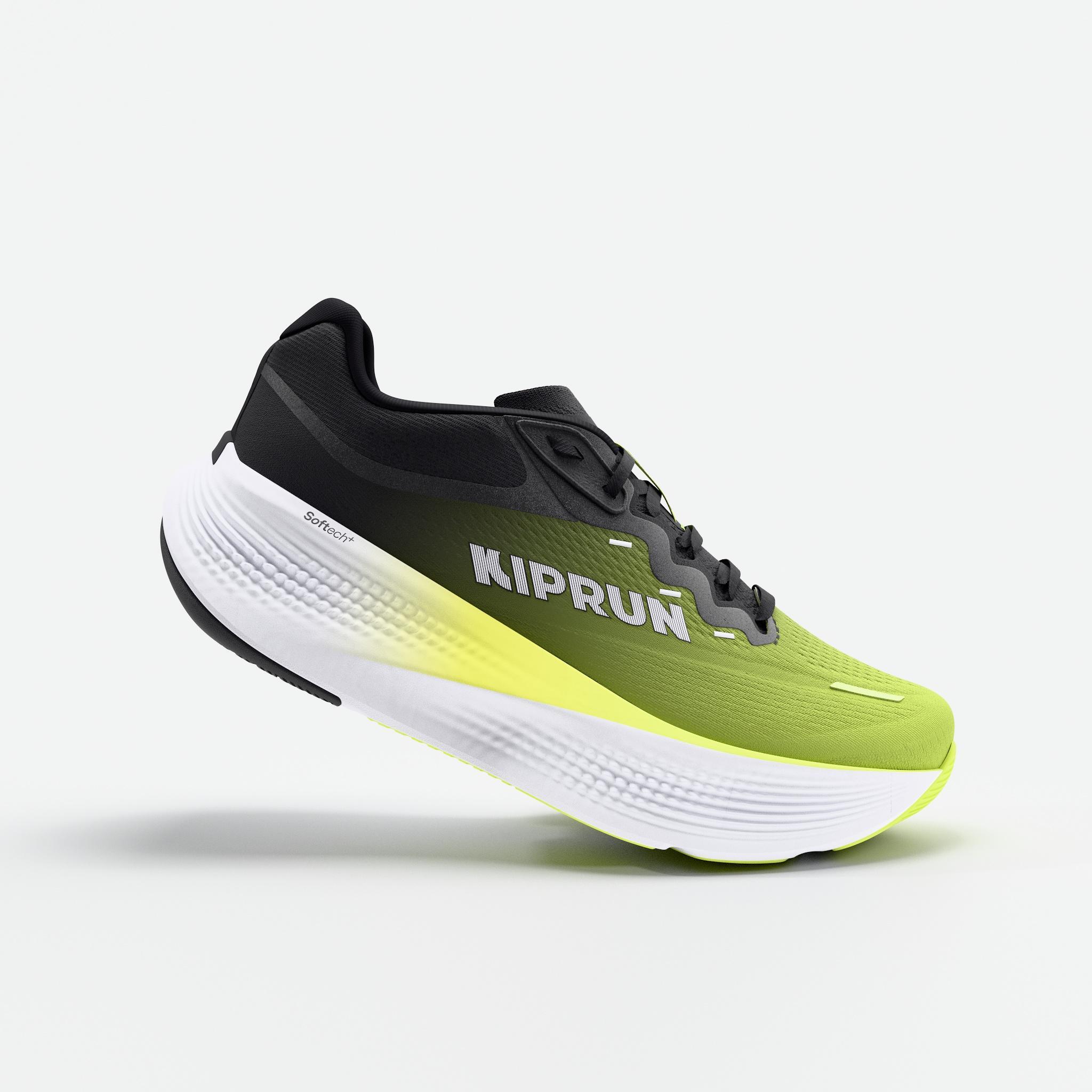Herren-Strassenlaufschuhe, Kiprun Kipride Max Schwarz Gelb 6/8