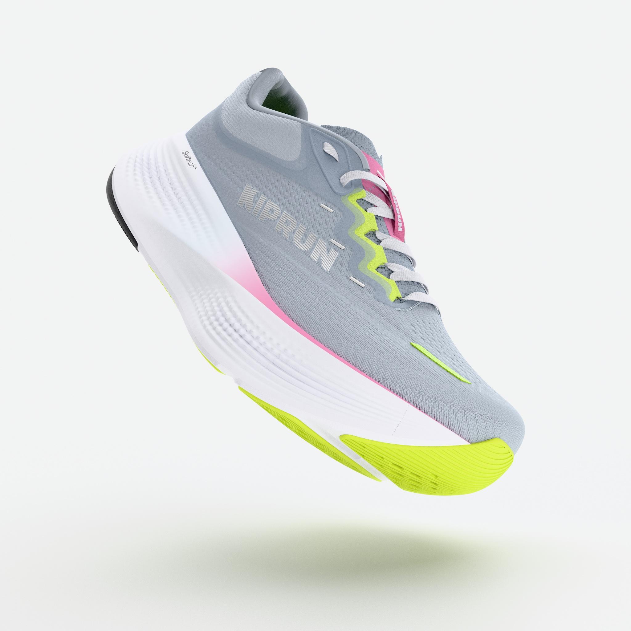 Chaussures de running route femme, Kiprun Kipride Max bleu clair 5/10
