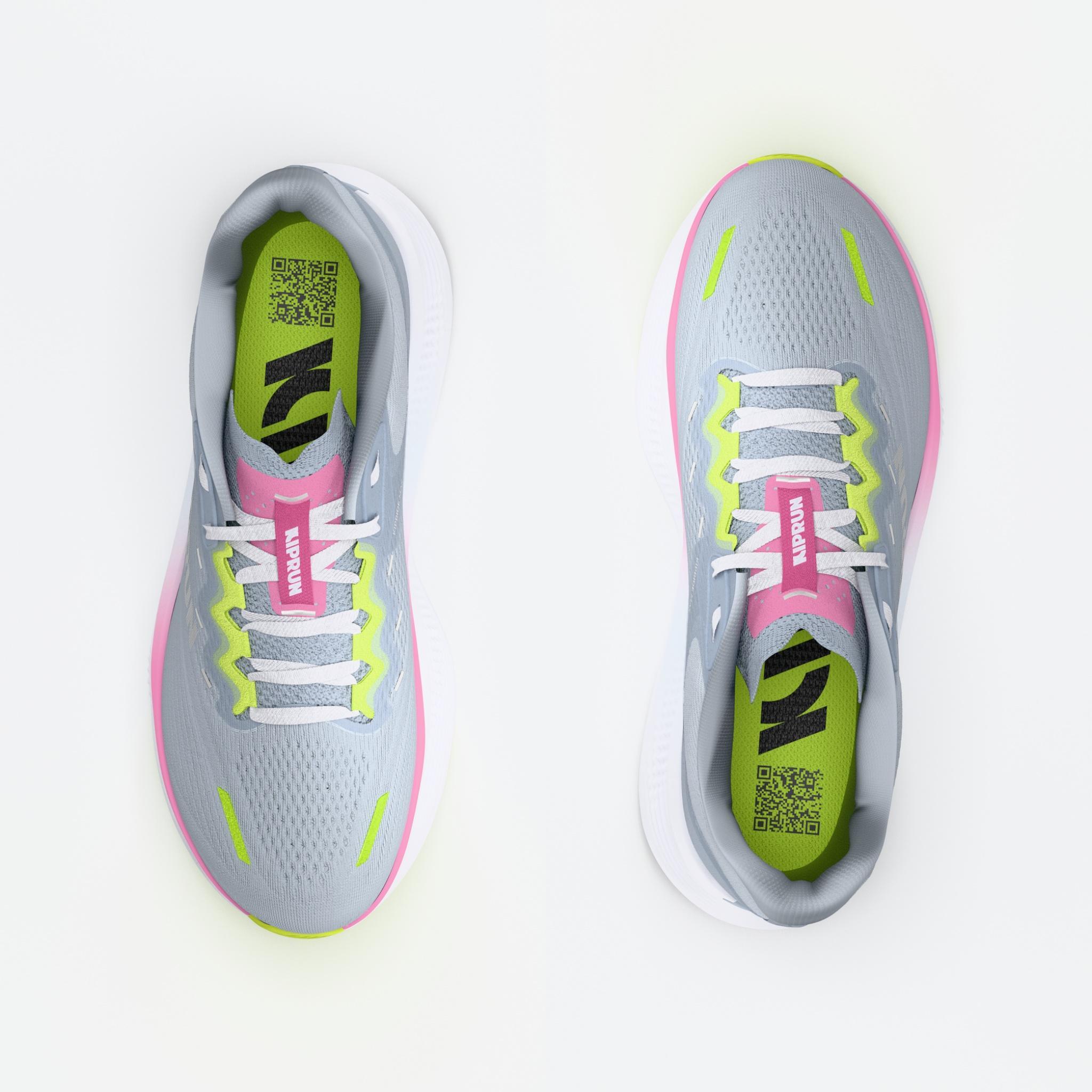 Chaussures de running route femme, Kiprun Kipride Max bleu clair 7/10