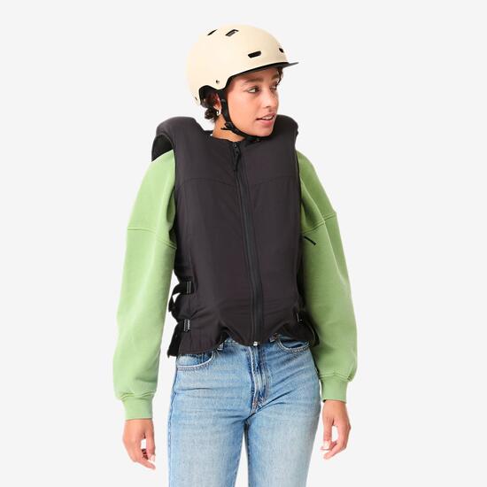 Gilet airbag elettronico bici e monopattino adulto nero
