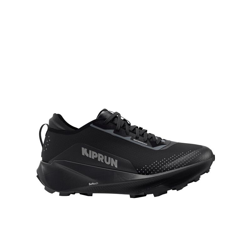 Încălțăminte de alergare trail, Kiprun kipsummit wp, negru Bărbați