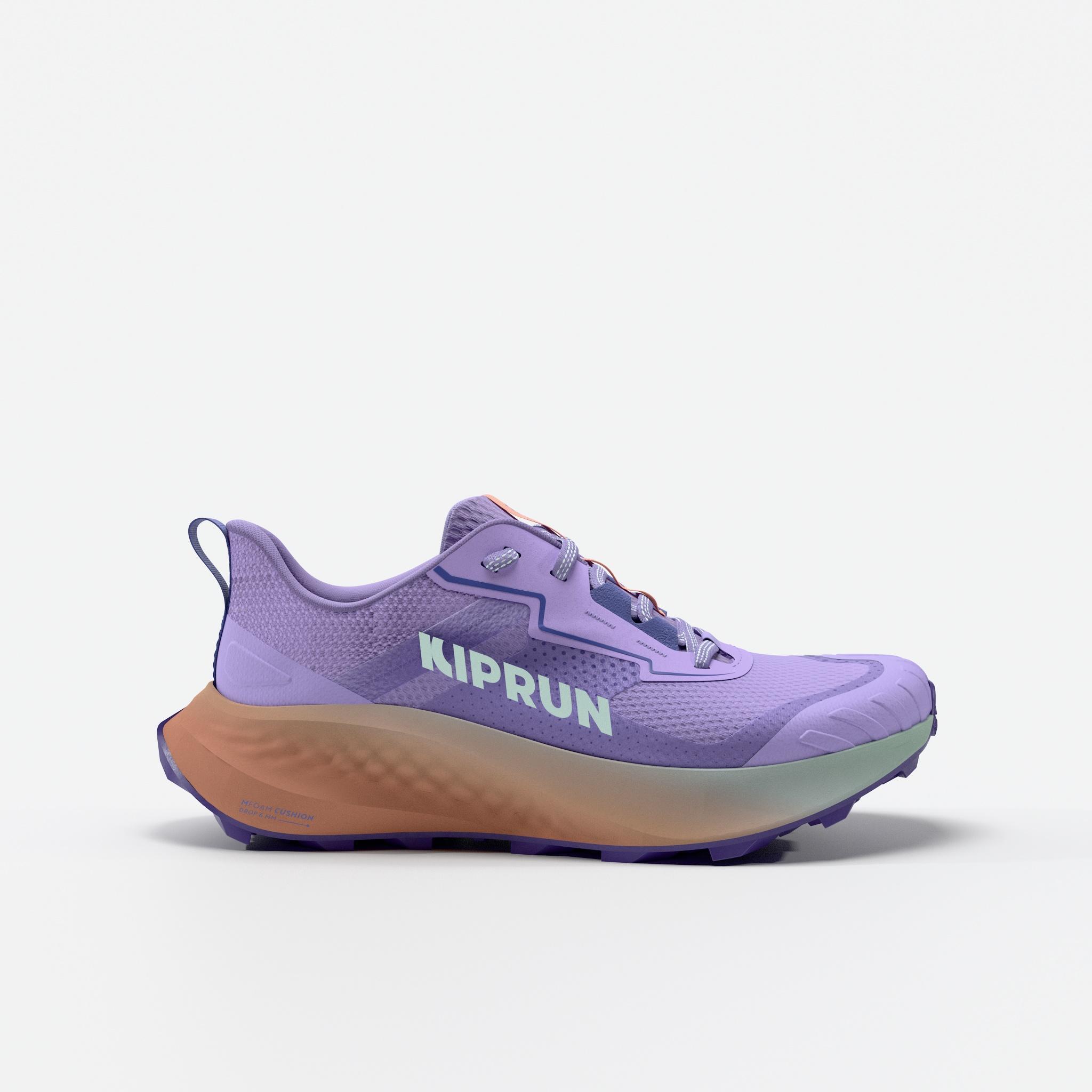 Children's trail running and cross country shoes - Kiprun k500 grip purple