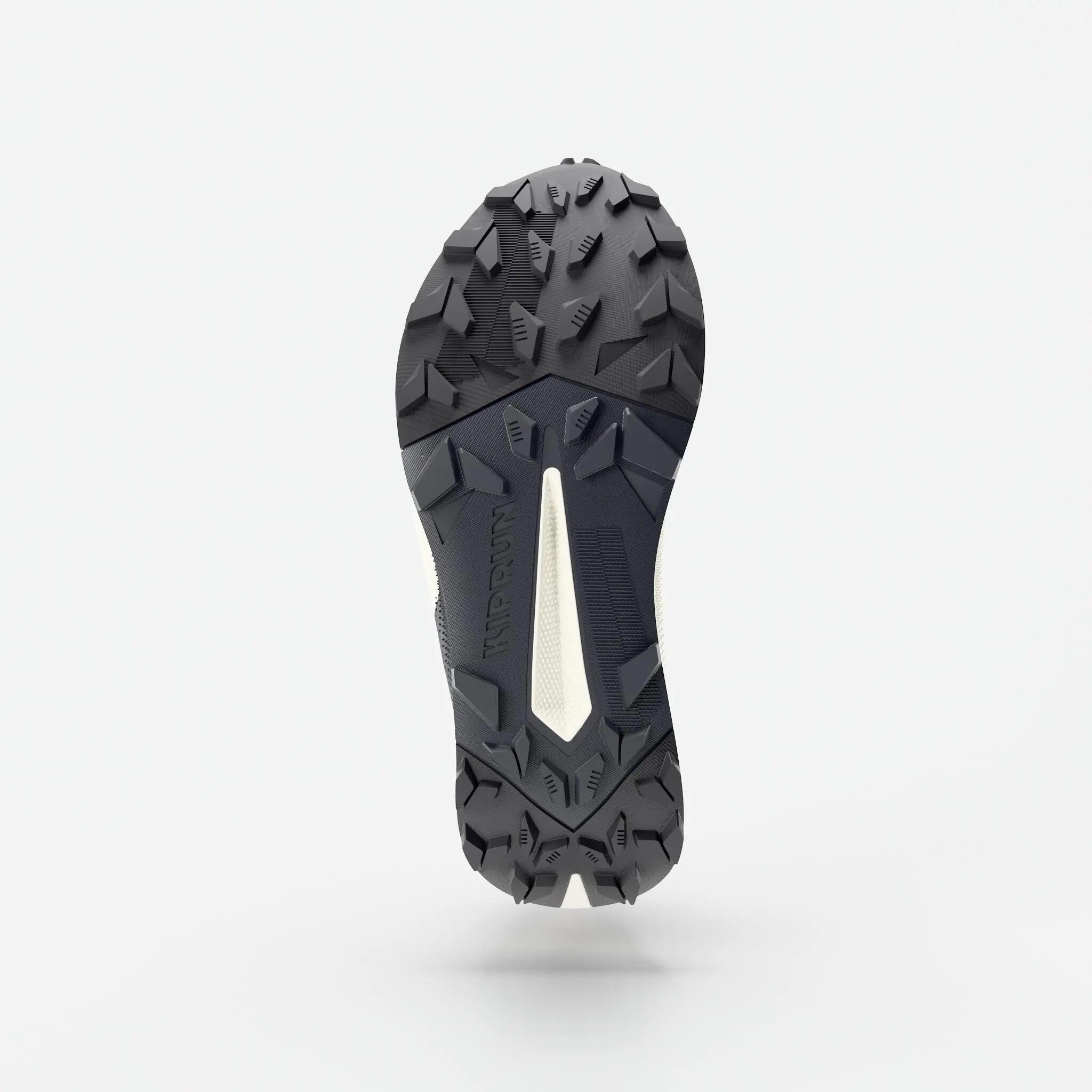 Chaussures de trail running imperméables homme, Kiprun Kipsummit noir et orange 6/9