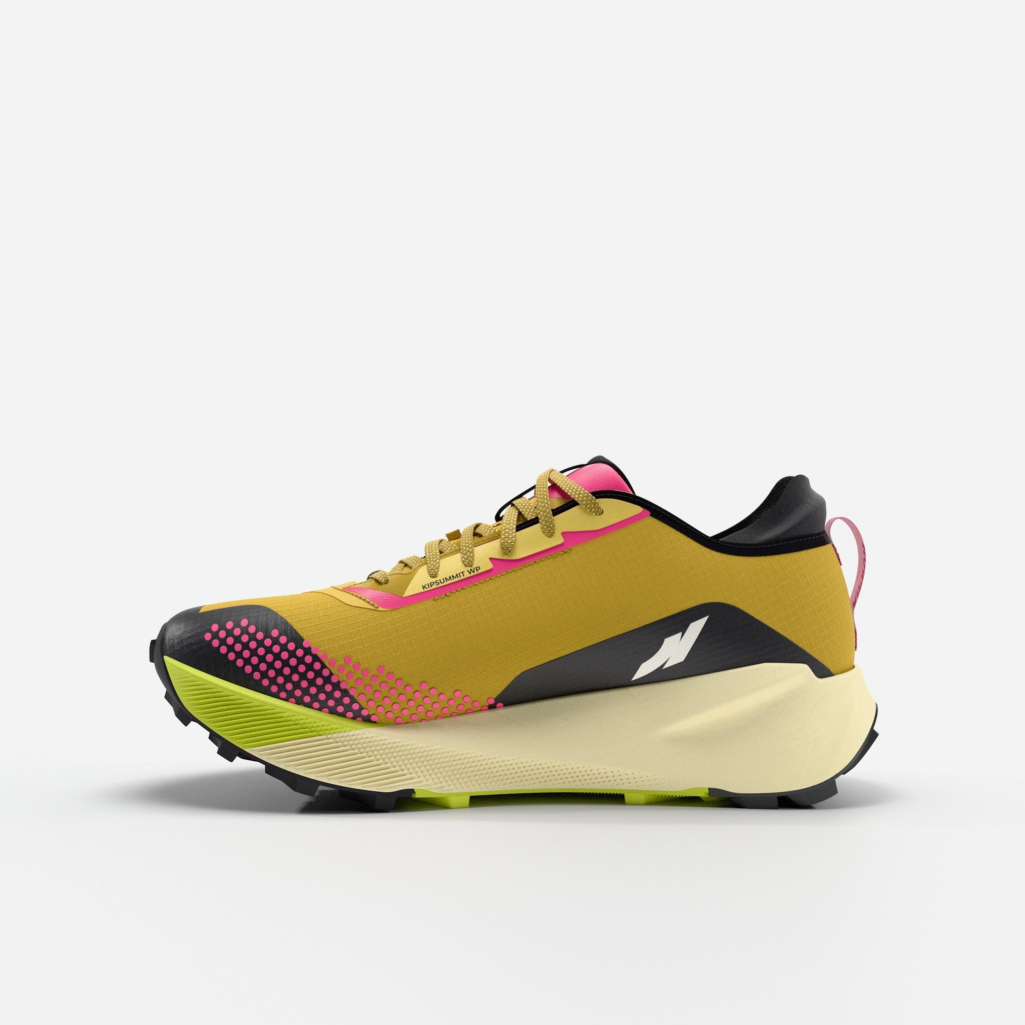 Wasserdichte Trailrunning-Schuhe für Männer, Kiprun Kipsummit gelb & grün 5/7