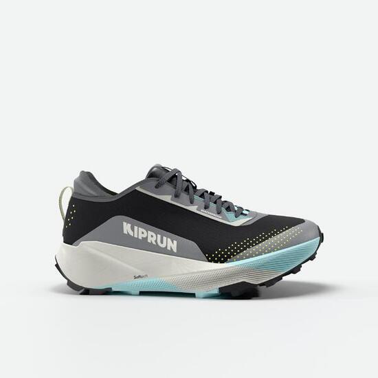 Chaussures de trail running imperméables homme, Kiprun Kipsummit WP noir et bleu