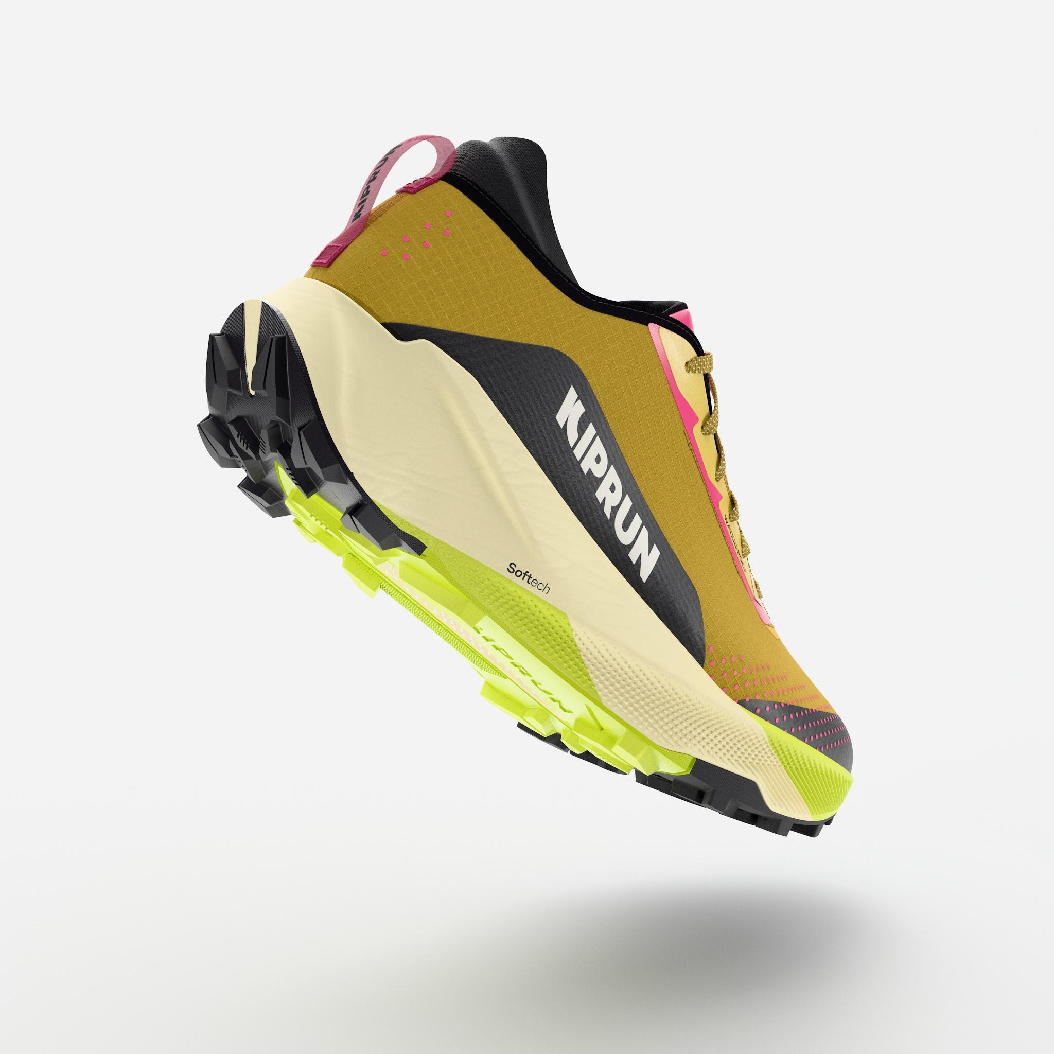 Wasserdichte Trailrunning-Schuhe für Männer, Kiprun Kipsummit gelb & grün 3/7