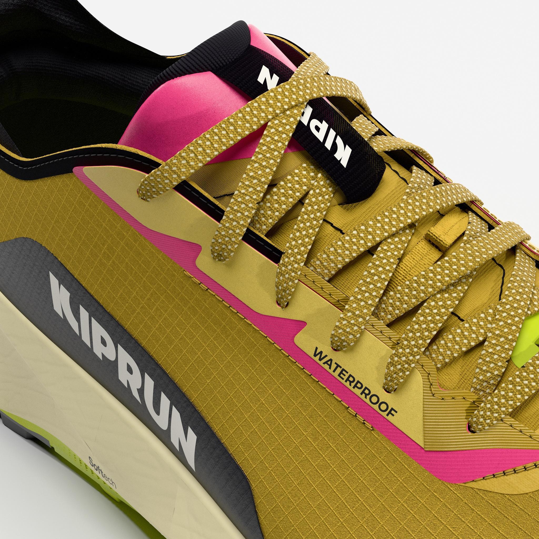 Wasserdichte Trailrunning-Schuhe für Männer, Kiprun Kipsummit gelb & grün 7/7