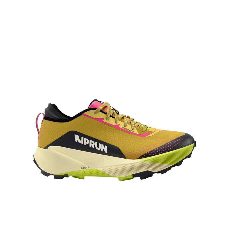 Încălțăminte alergare trail, impermeabilă Kiprun Kipsummit galben Bărbați