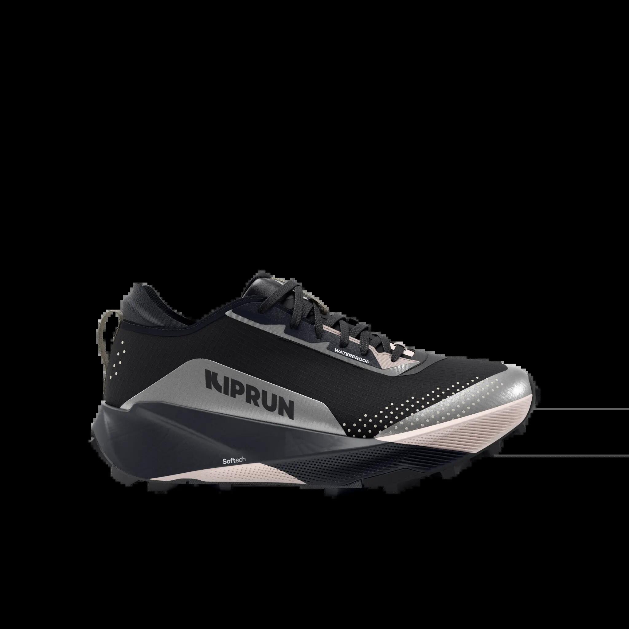 Încălțăminte impermeabilă de alergare trail, Kiprun Kipsummit WP negru roz Damă 3/9