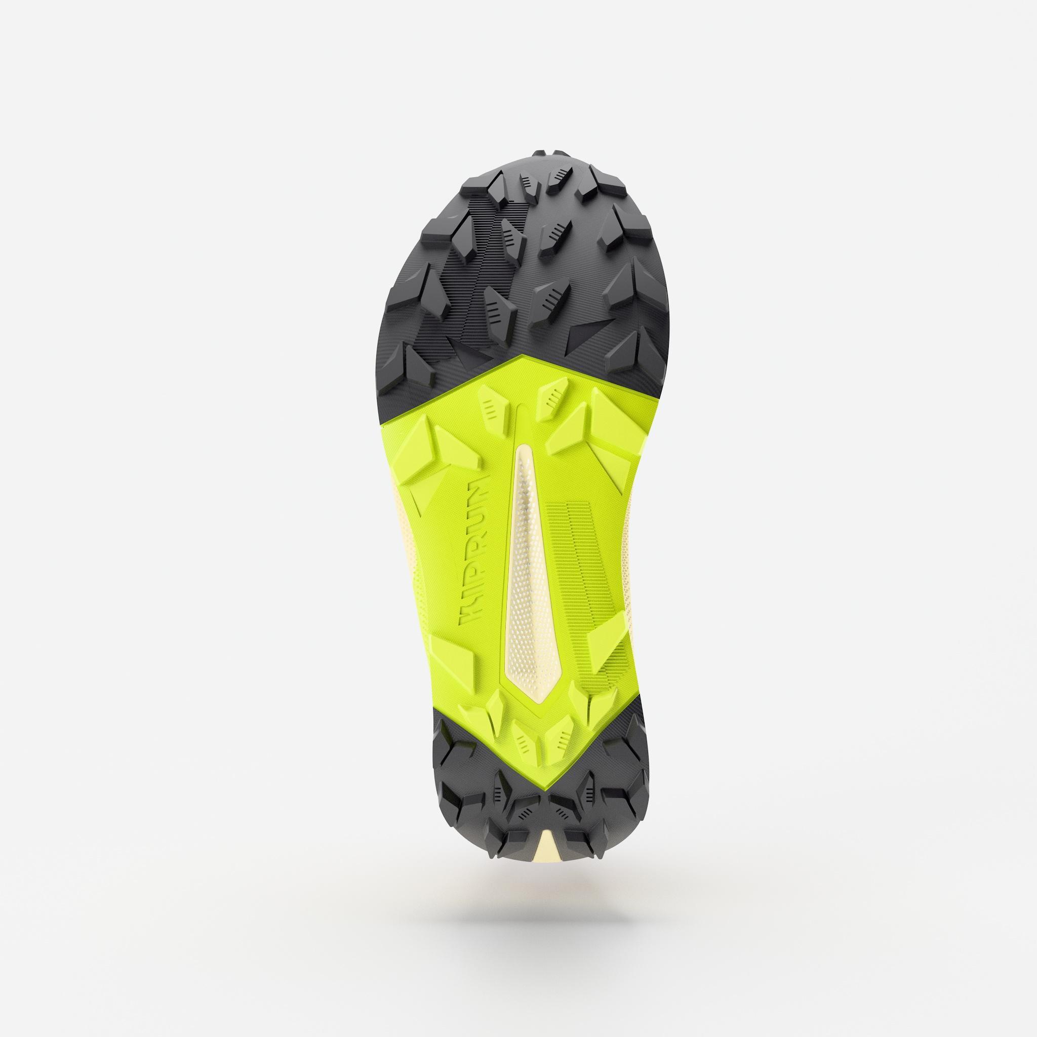 Wasserdichte Trailrunning-Schuhe für Männer, Kiprun Kipsummit gelb & grün 4/7