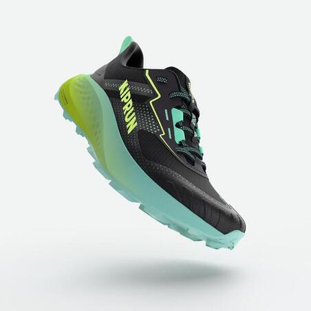 Кросівки дитячі K500 Grip для бігу чорні/зелені