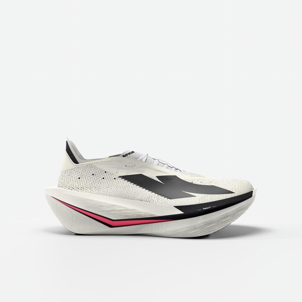 Women's Running Shoes with Carbon Plate Kiprun Kipstorm Elite White Pink