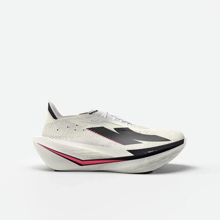 Chaussures de running à plaque carbone femme, Kiprun Kipstorm Elite jaune clair