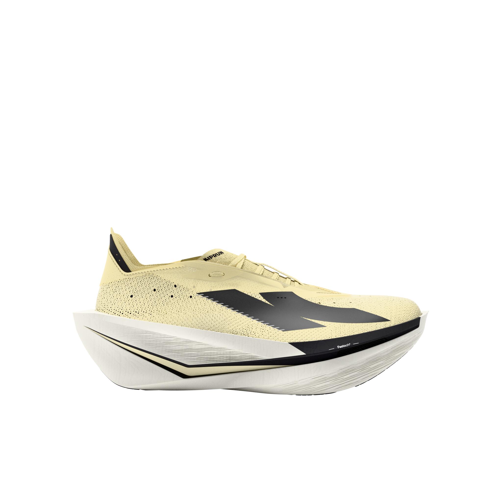 Women's running shoes with Carbon plate, Kiprun Kipstorm Elite - Light yellow