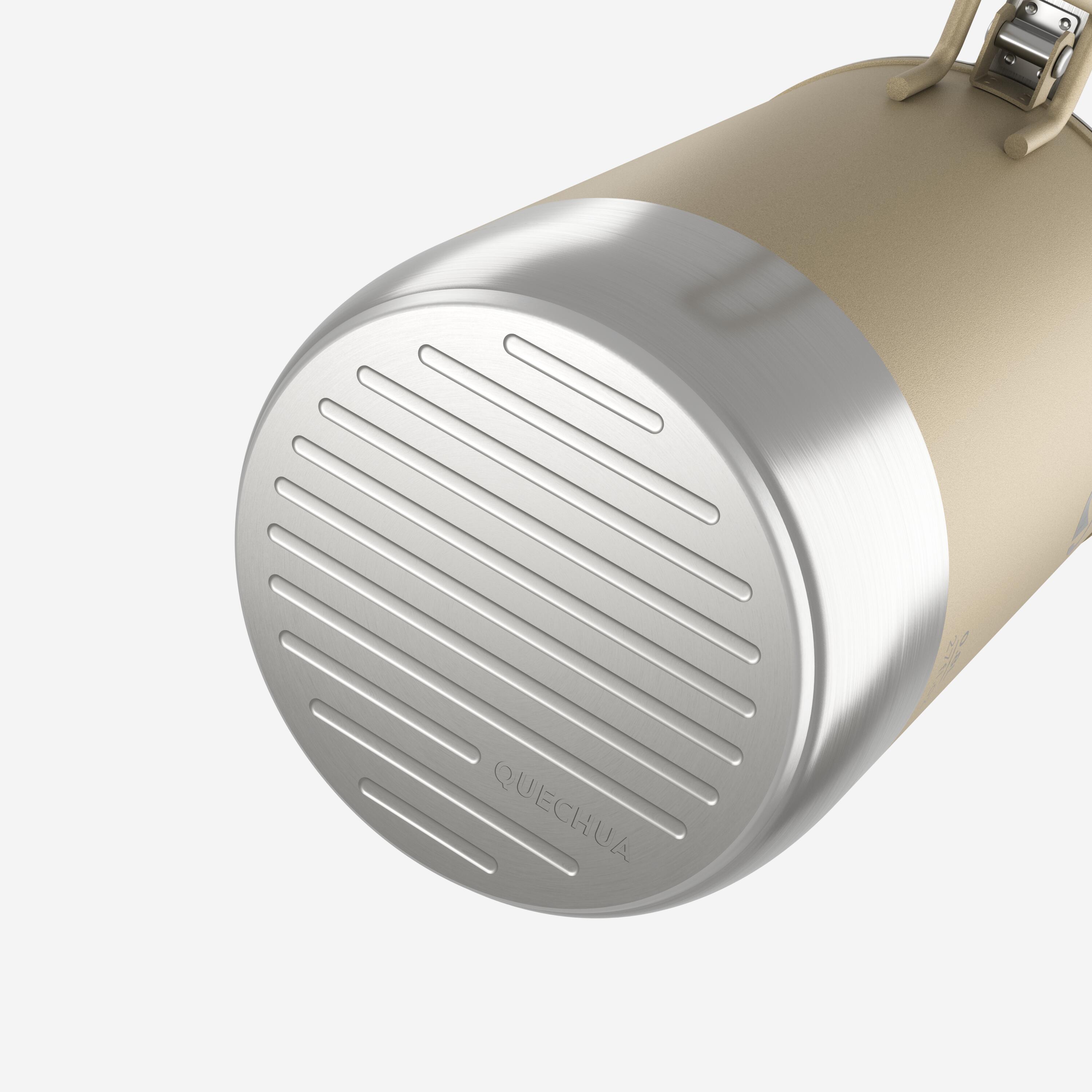 3-in-1 Stainless Steel Portable Camping Coffee Maker, 0.6 L–0.8 L - QUECHUA