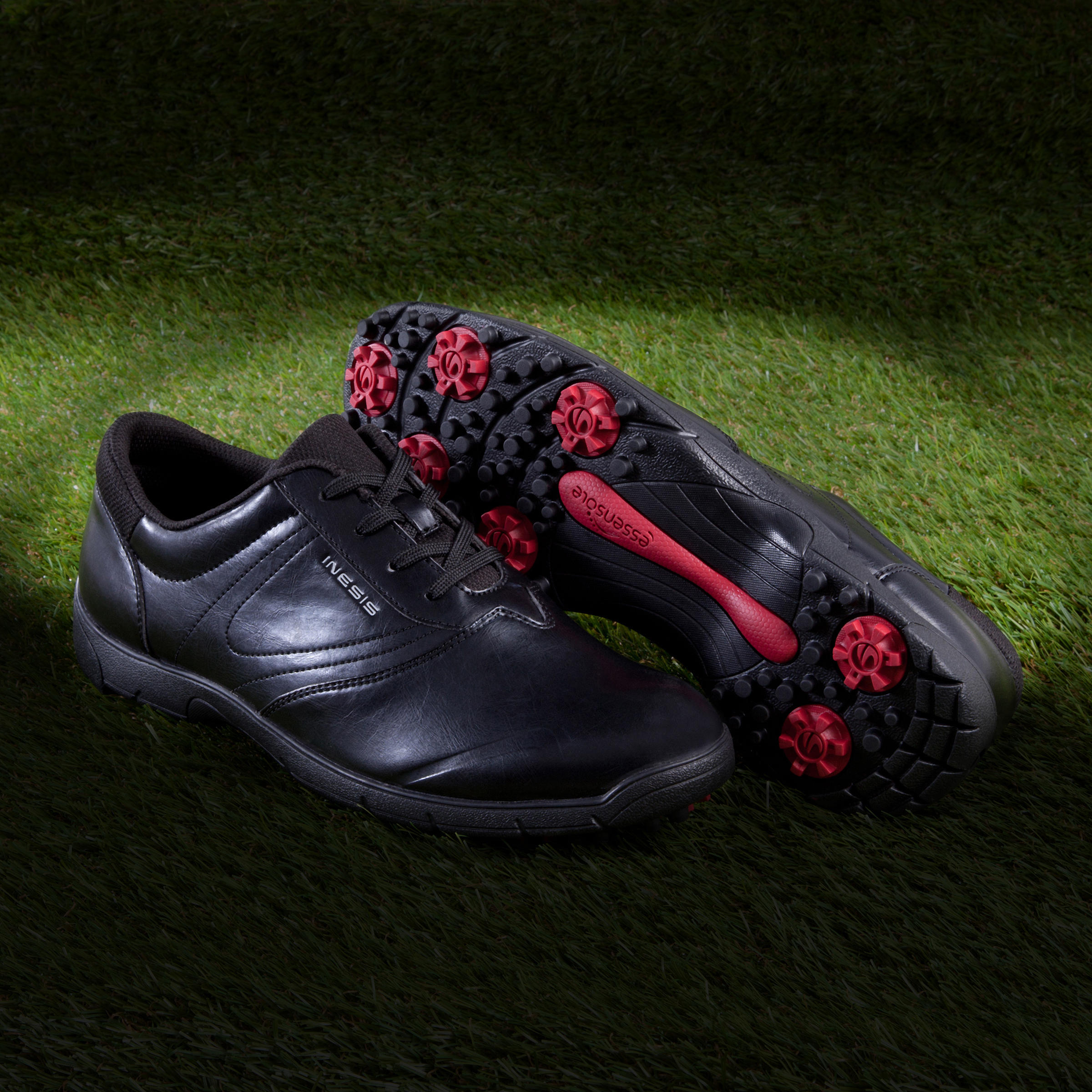 CHAUSSURES DE GOLF HOMME 100 NOIRE Grandes Tailles 13/16