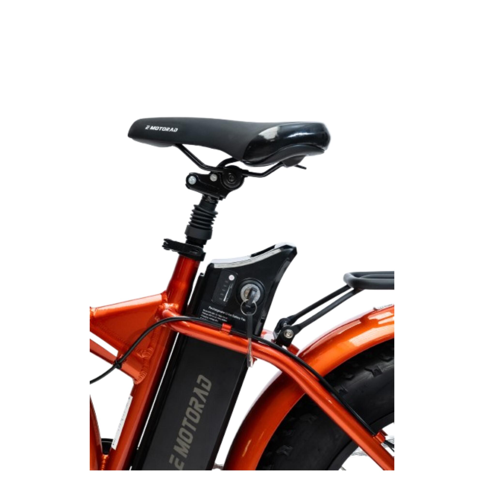 Second Life - Bicicleta Elèctrica Plegable Fatbike Emotorad Taronja 5/7