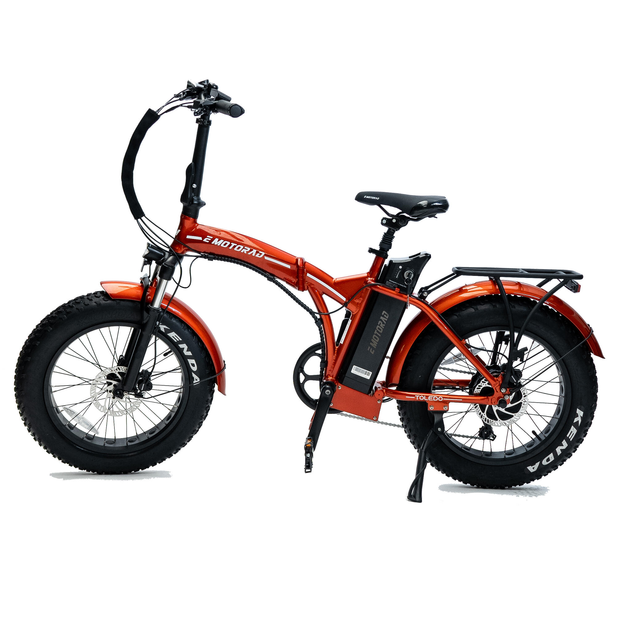 Second Life - Bicicleta Elèctrica Plegable Fatbike Emotorad Taronja 2/7