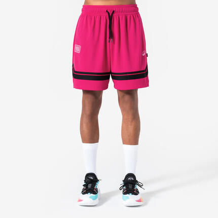 Short de basketball NBA homme / femme - SH 900 rose fushia