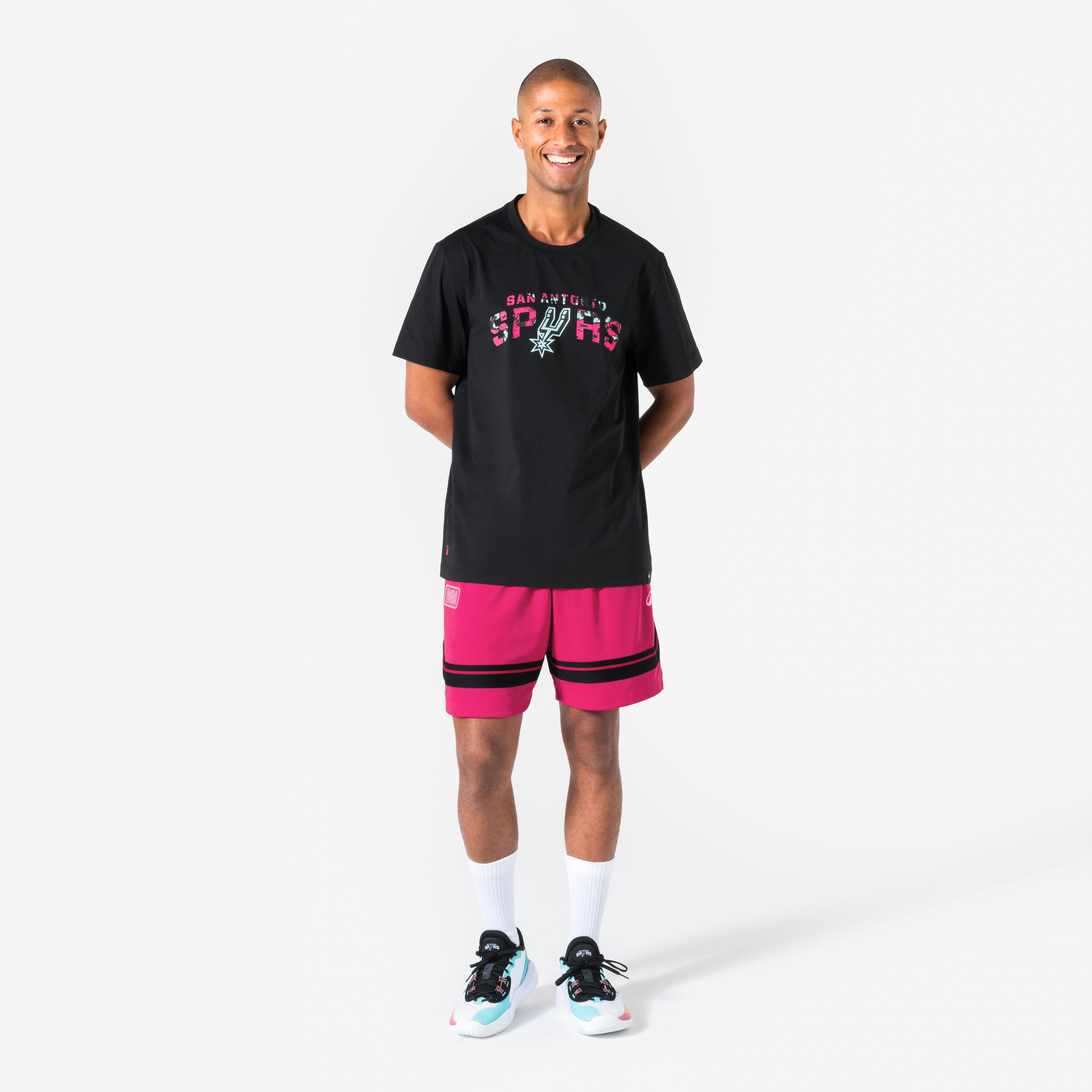 NBA-Basketball-Shorts für Männer und Frauen, 900 pink 2/7