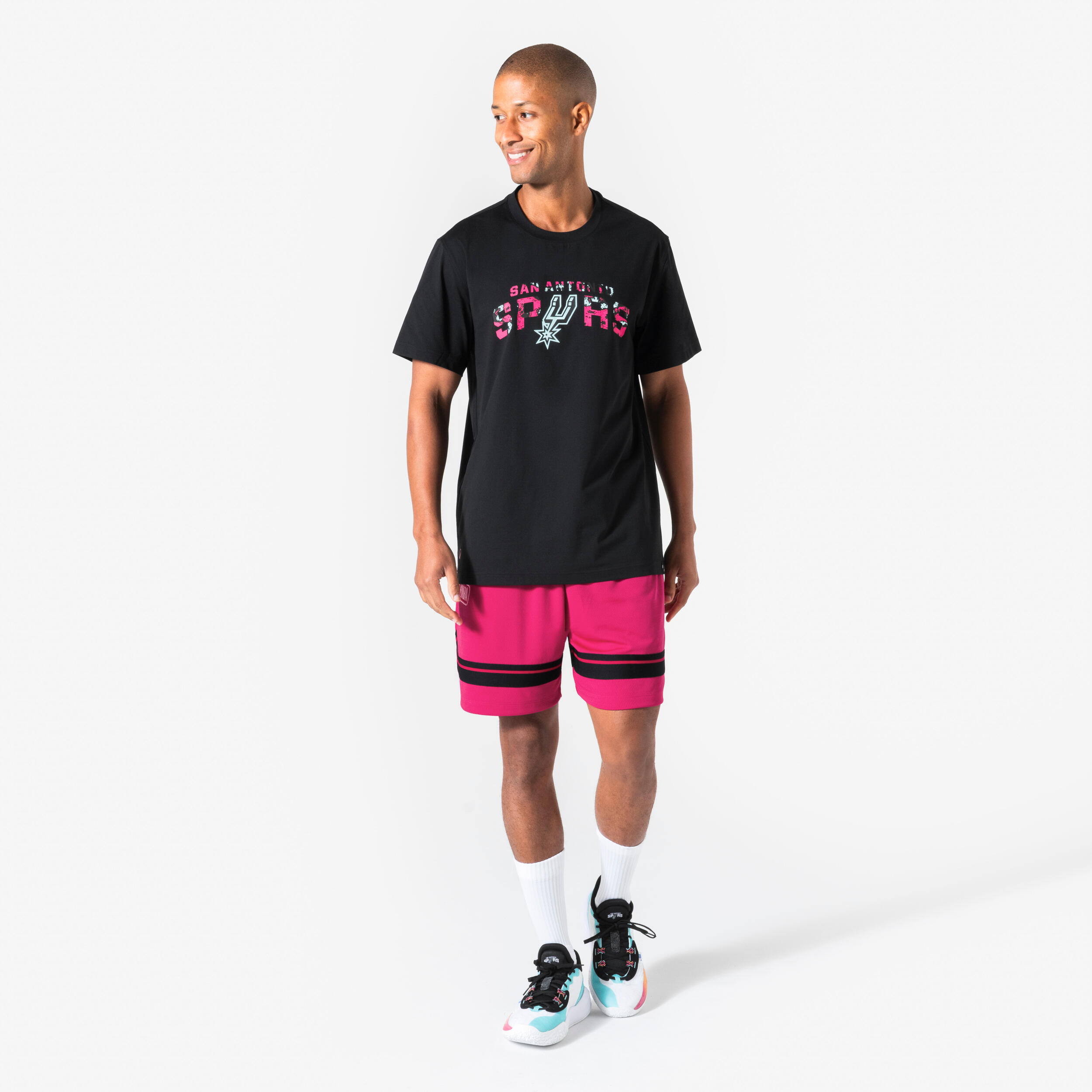 NBA-Basketball-Shorts für Männer und Frauen, 900 pink 7/7