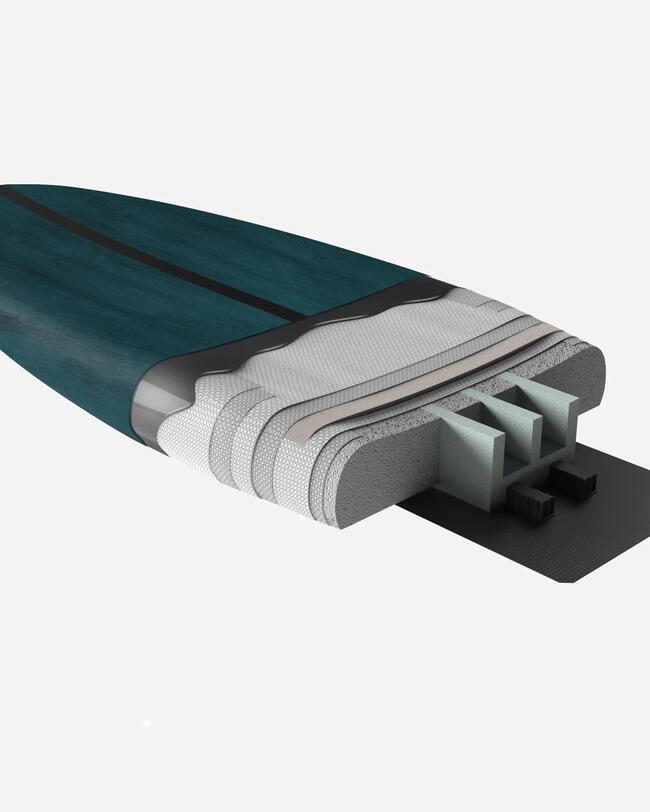 construction de la planche de wing foil 500 tribord