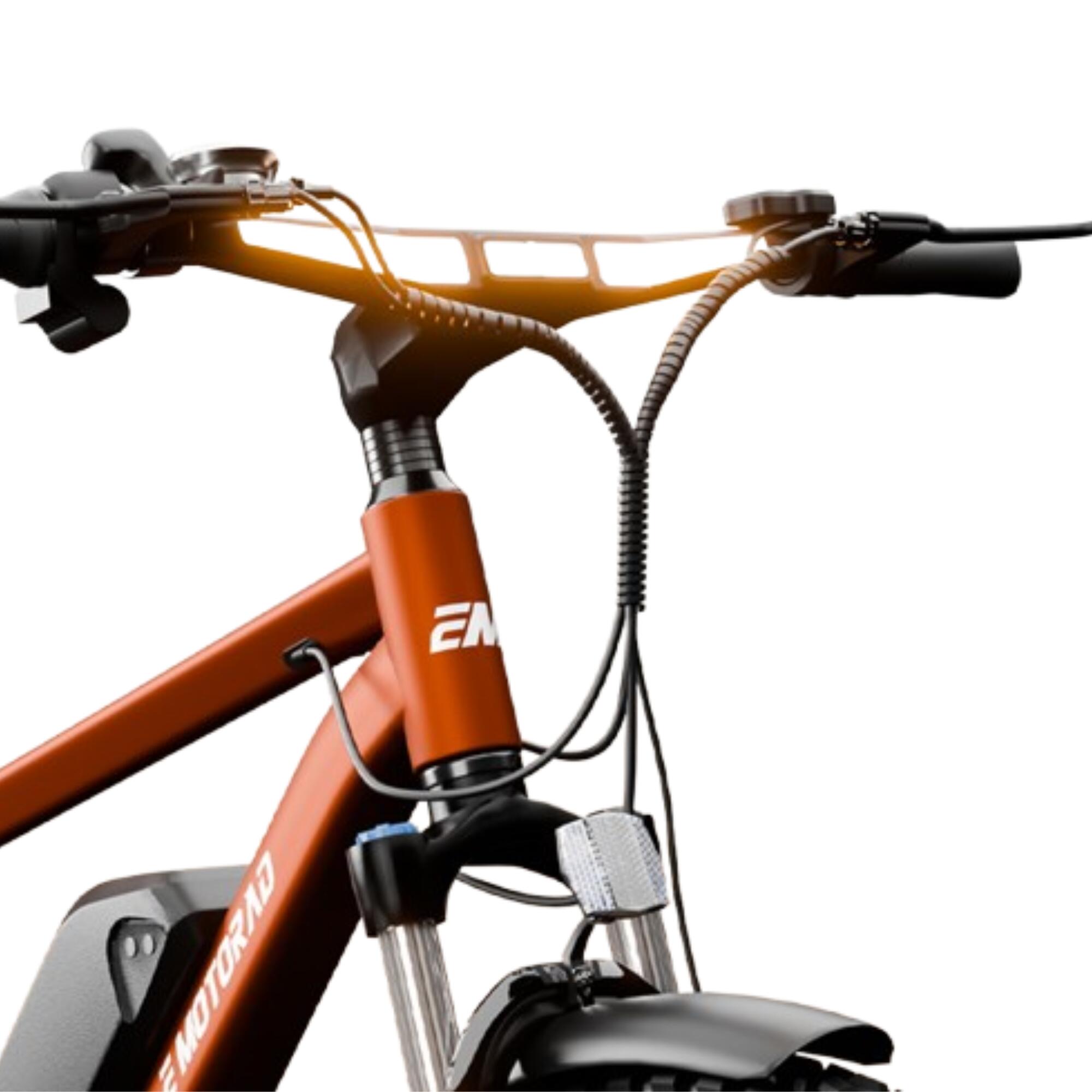 Bicicleta eléctrica montaña 27,5" Emotorad T-Rex Pro naranja 3/5