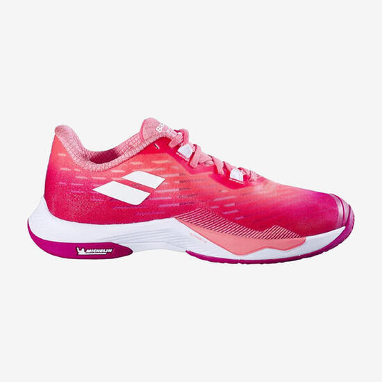 Badmintonschuh Indoor Damen, Shadow Tour 5 Raspberry