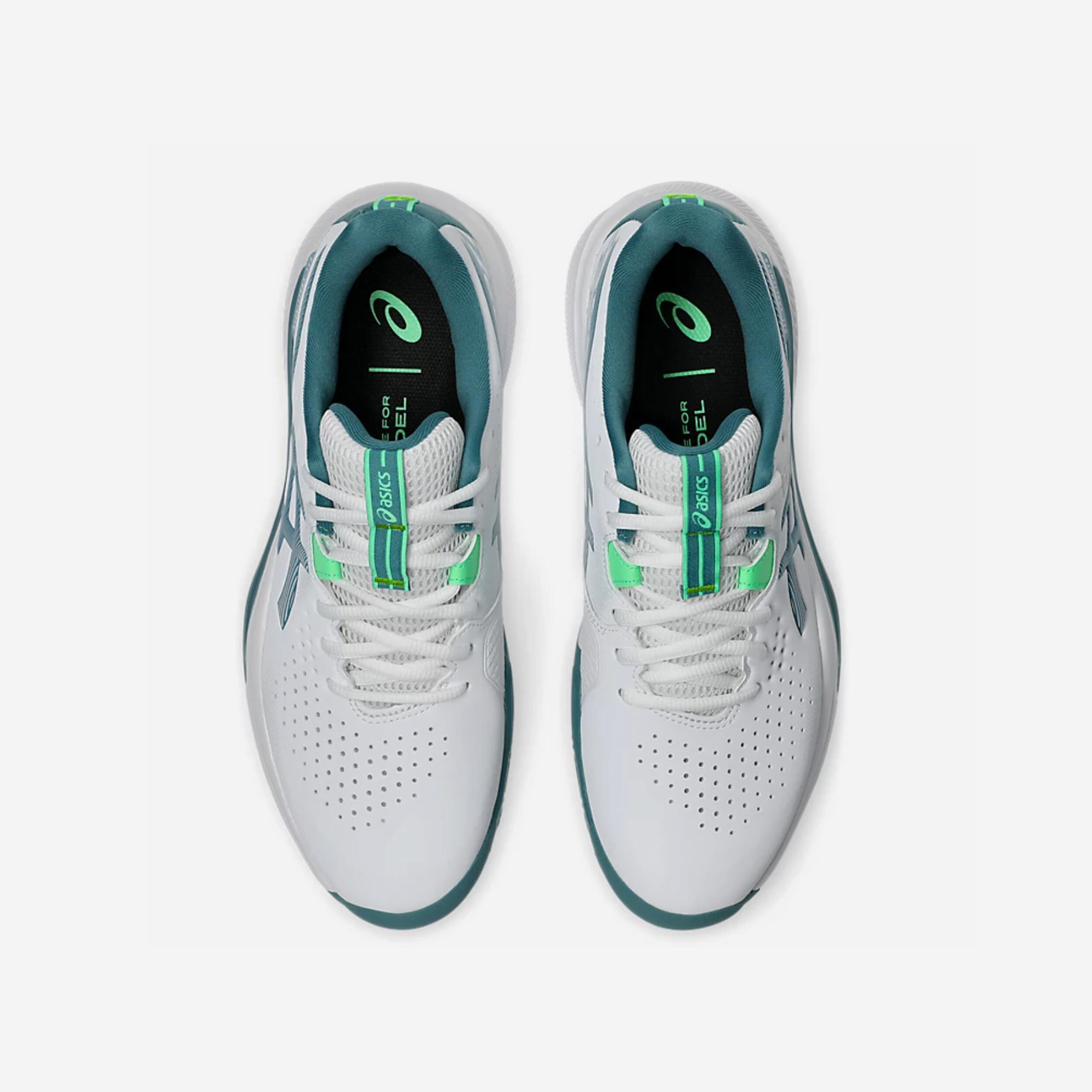 Chaussures de Padel Homme - Asics Gel Challenguer 15 blanc bleu 2/7