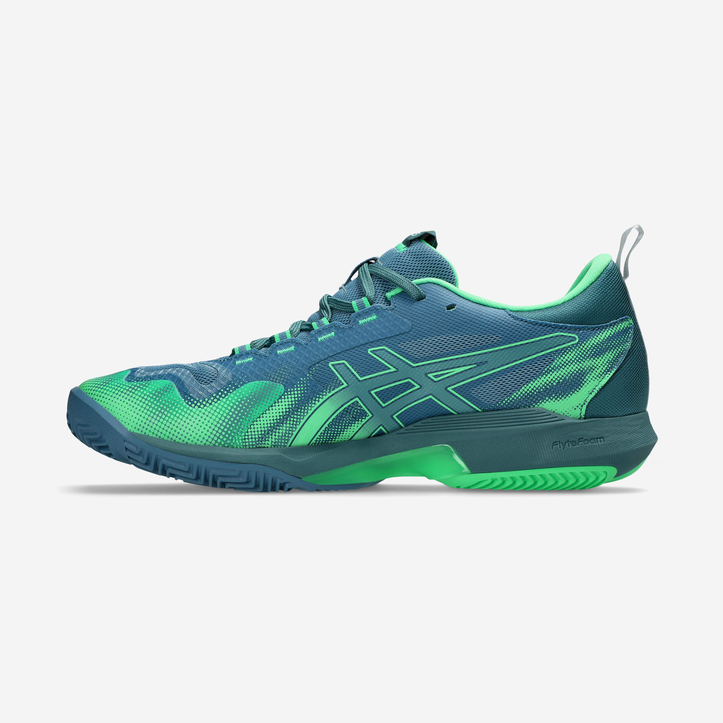 Chaussures de padel homme - Asics Sonicsmash FF Bleu Vert 5/7