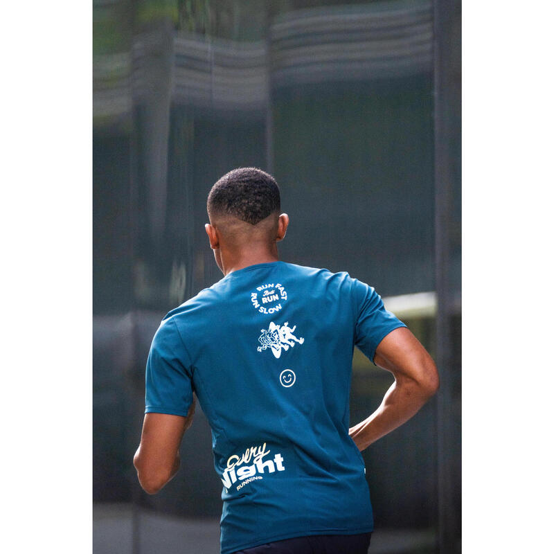 Tricou de alergare Kiprun Run 900 Light Albastru Bărbați