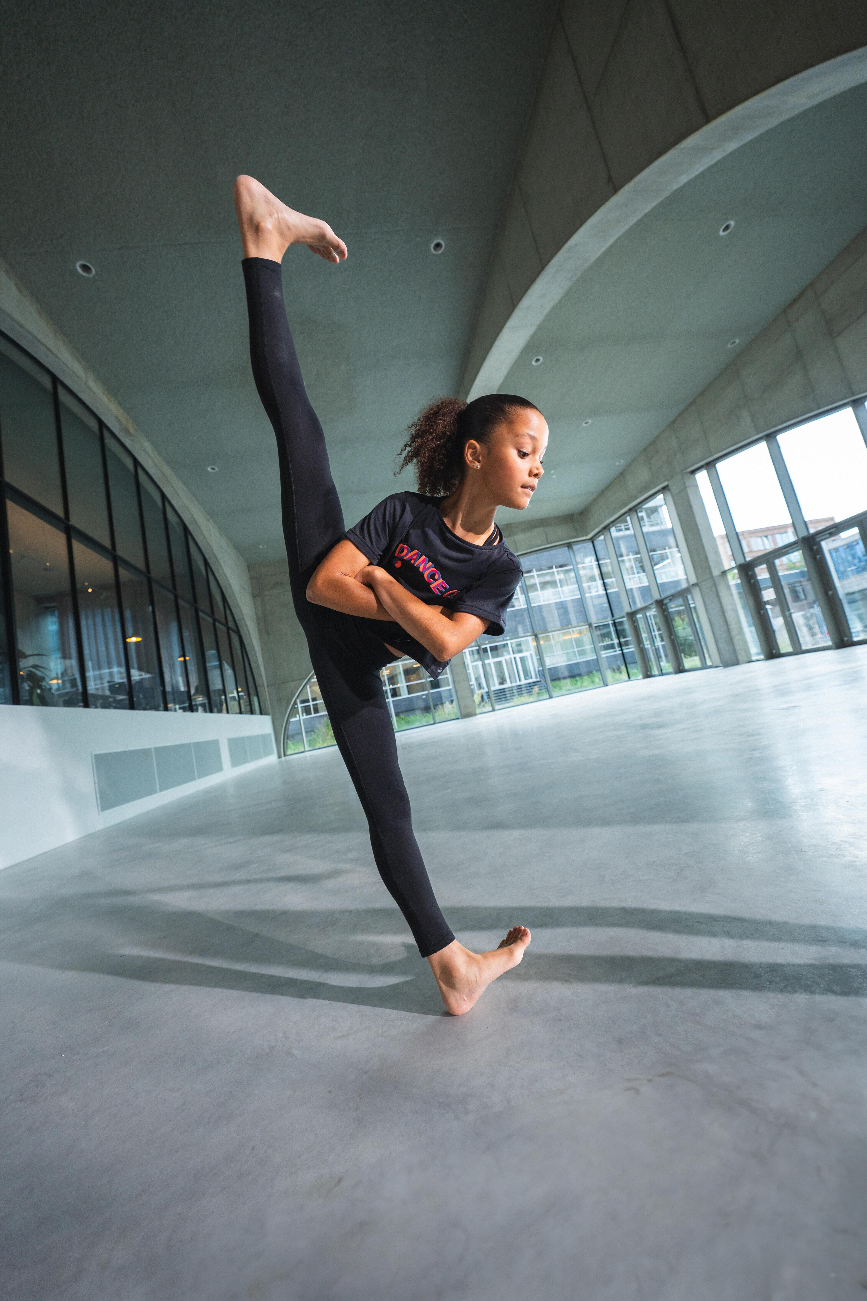 Legging de danse moderne à taille haute enfant 6/11