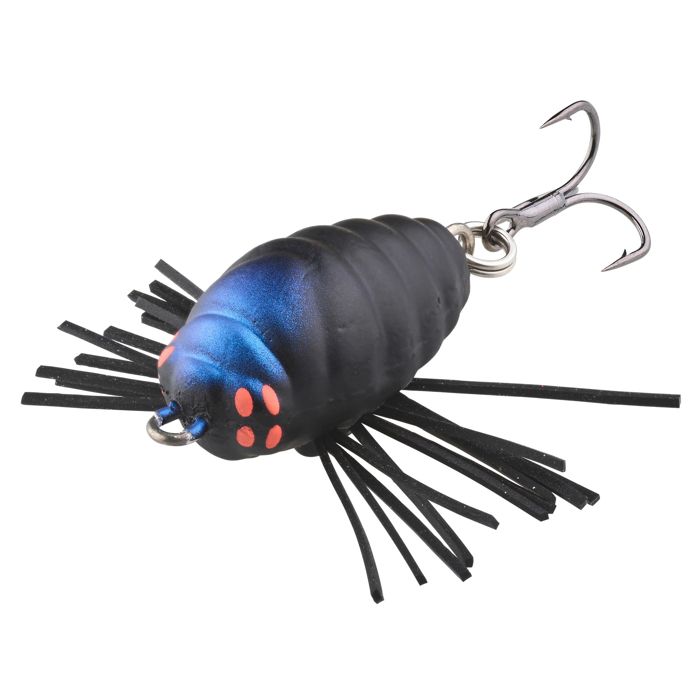 Señuelo Pesca Superficie Notobug 22 Full Black Color Exclusivo Decathlon 2/5