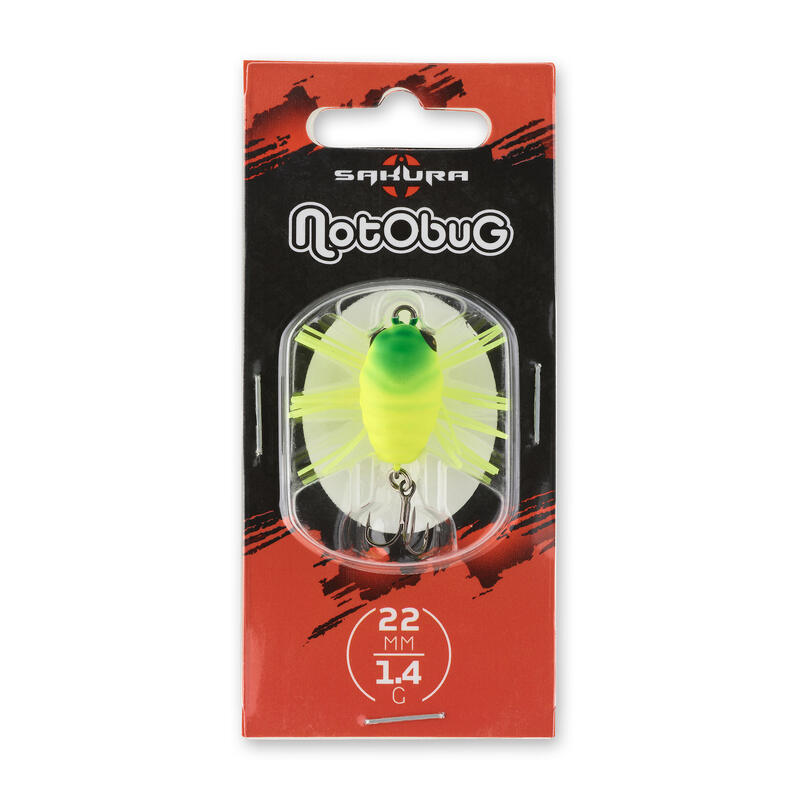 Nălucă de suprafață pescuit NOTOBUG 22 Yellow culori exclusive Decathlon