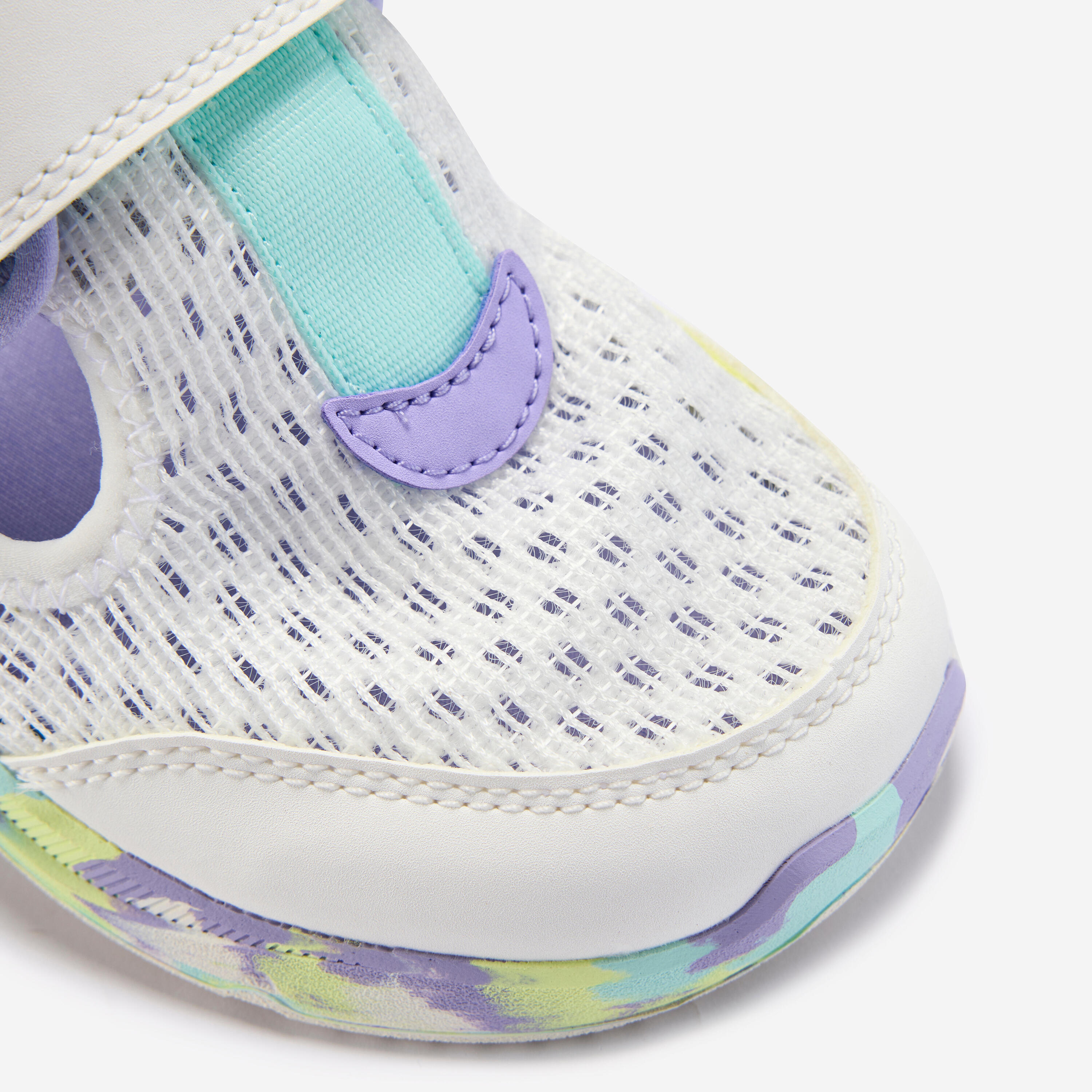 Chaussures enfant Barefoot, blanc, violet et vert 7/13