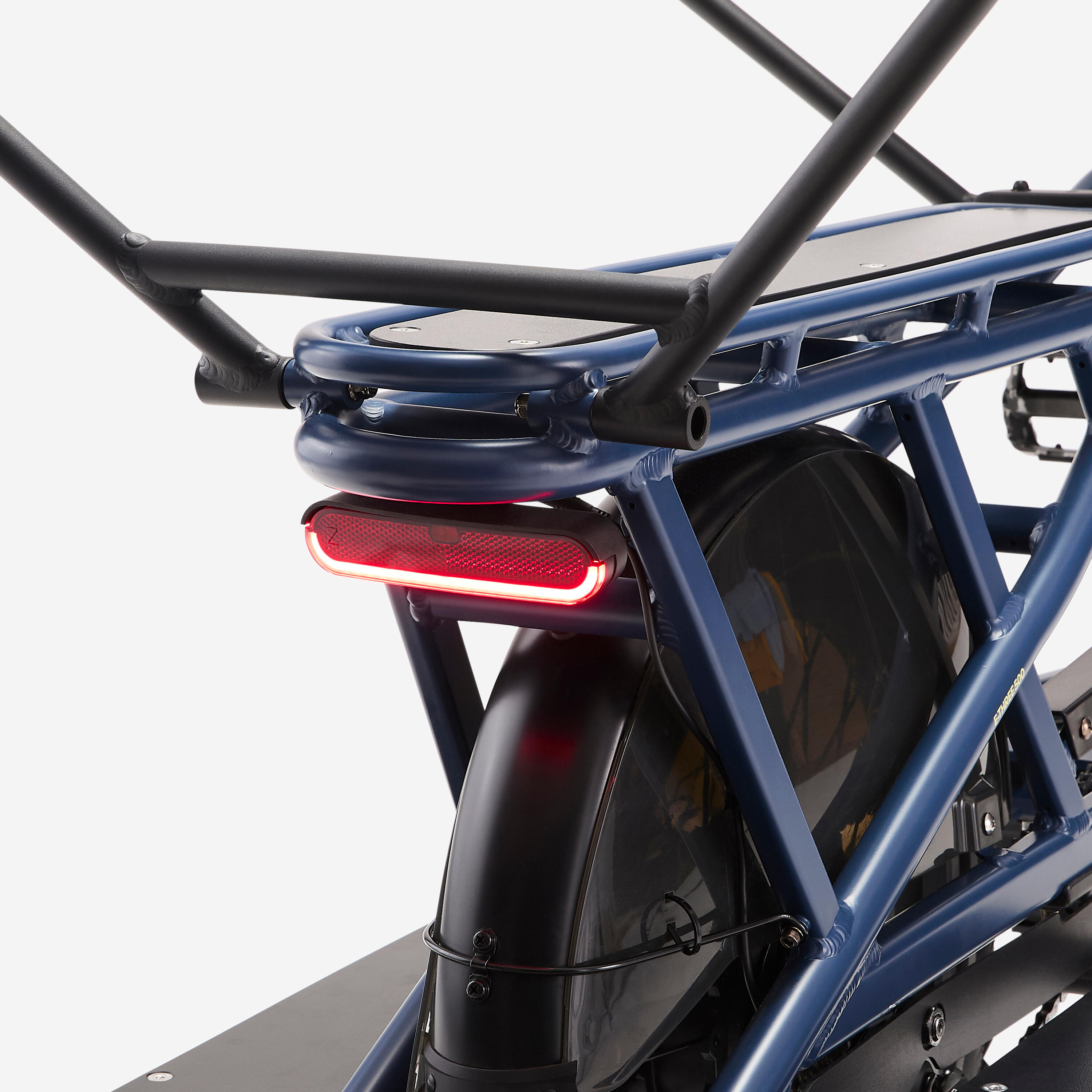 Elektro-Longtail-Velocargo E-three 500 Abysse Blau 8/19