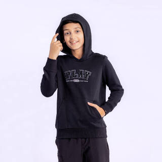 Kid's Cotton Hoodie, Sweatshirt, 500 - Black