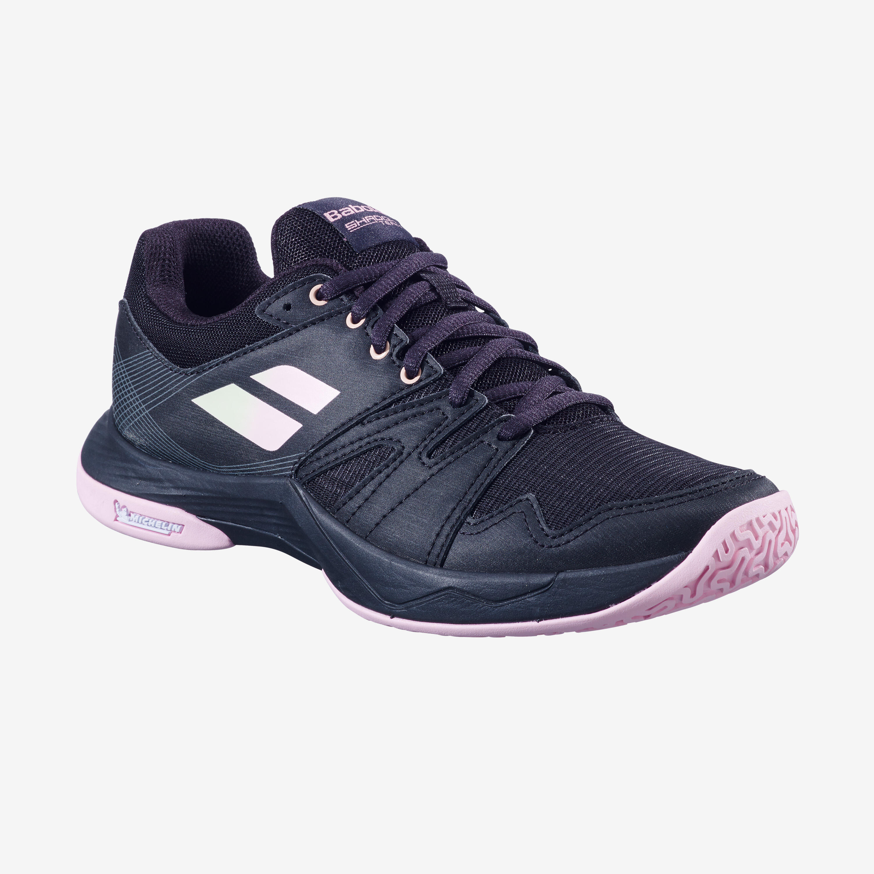 Calçado de Badminton Mulher, Shadow Team 2 Preto 2/5