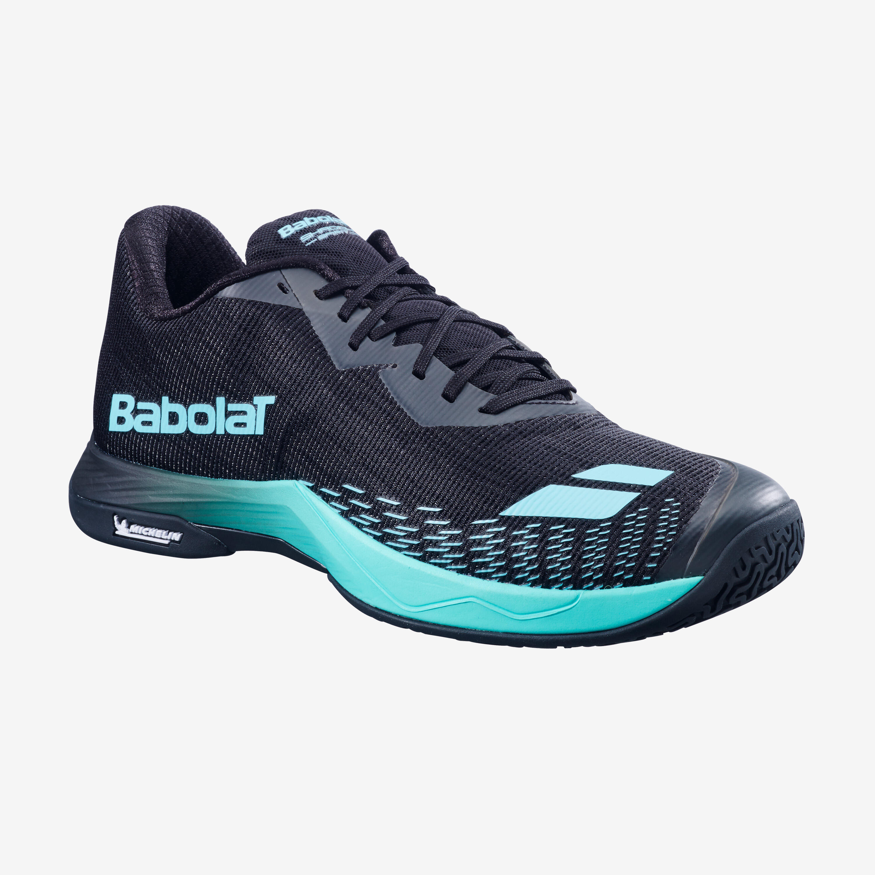 Zapatillas de Bádminton Hombre, Shadow Spirit 2 Negro y Azul 2/5