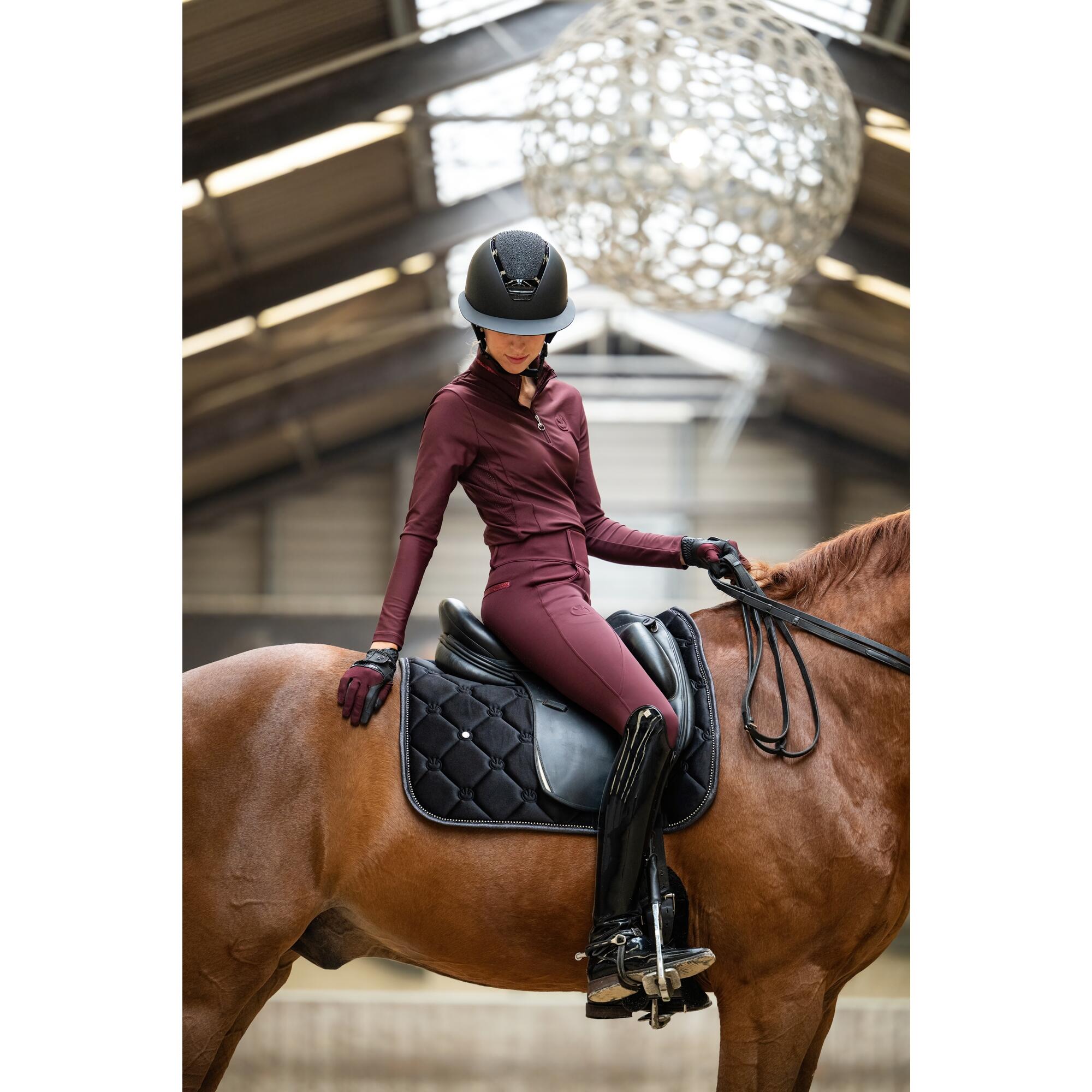 Legginsy jeździeckie damskie Frosty Elegance Equus 3/4