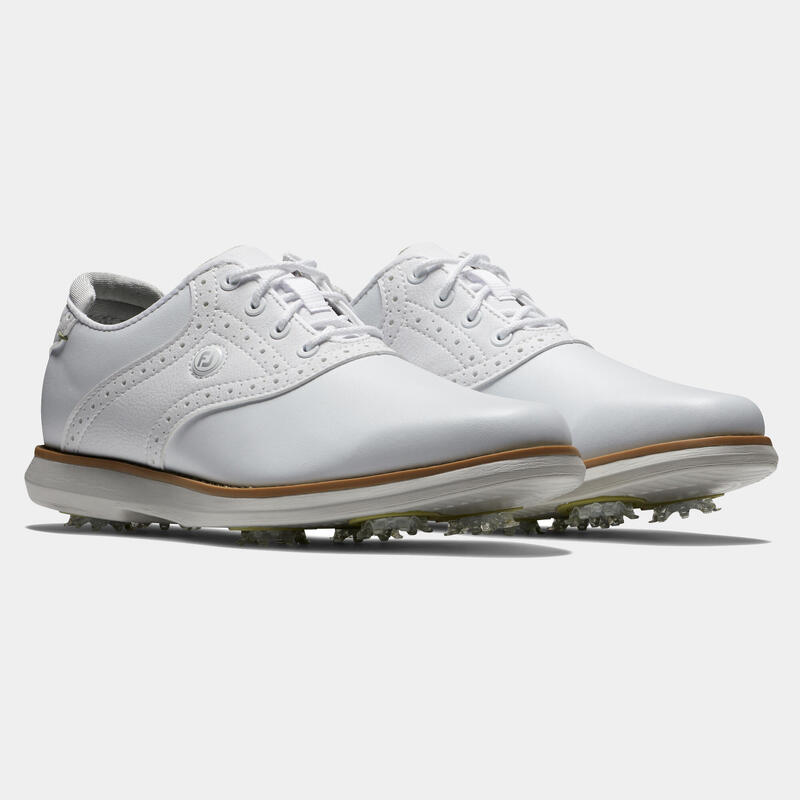 Încălțăminte impermeabilă piele golf Traditions Alb Damă