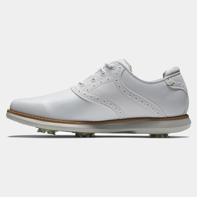 Scarpe golf donna Footjoy TRADITIONS cuoio impermeabili bianche