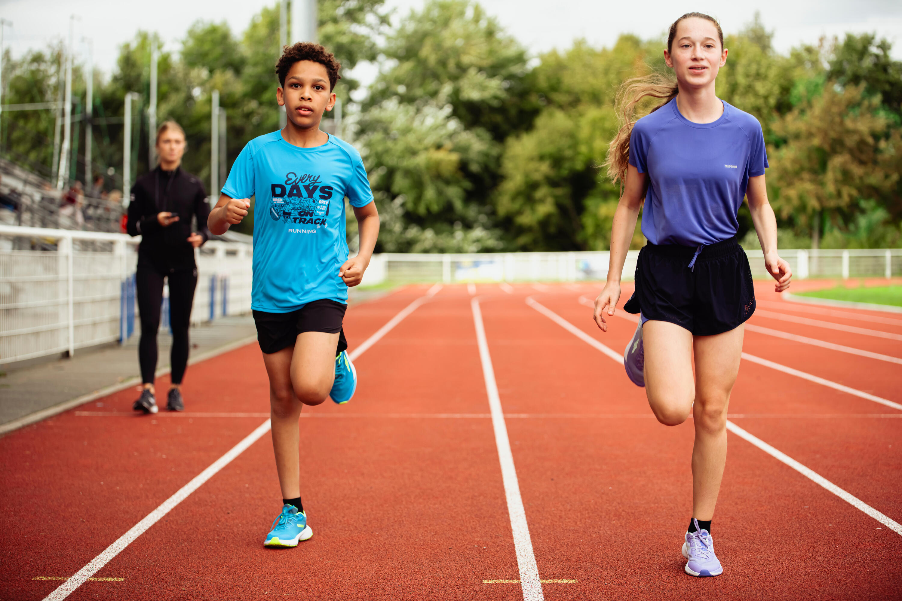Maglia running bambina RUN 900 LIGHT lilla 7/12