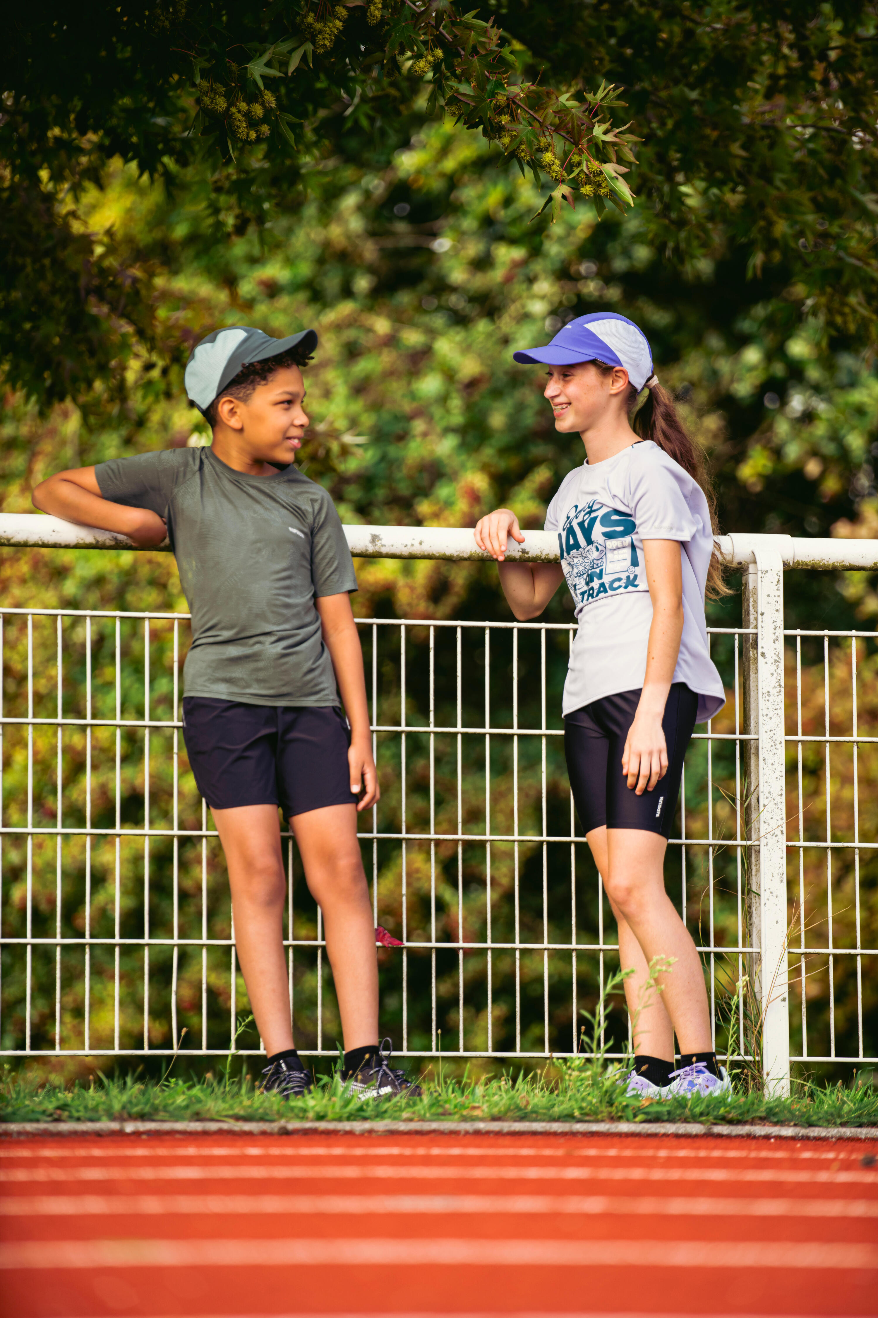 Maglia running bambina DRY+ 500 lilla 8/11
