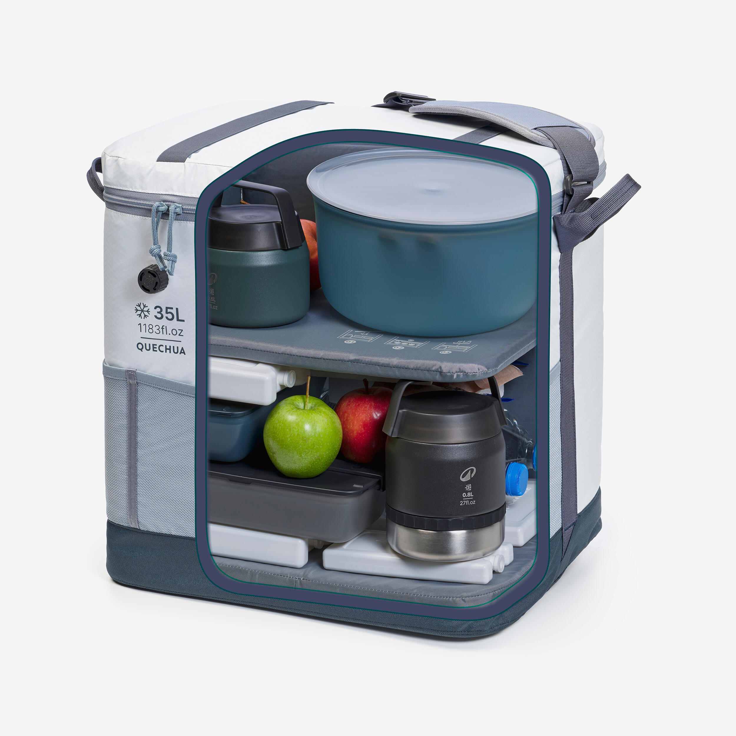 Camping Cooler 35 L, 500 - QUECHUA