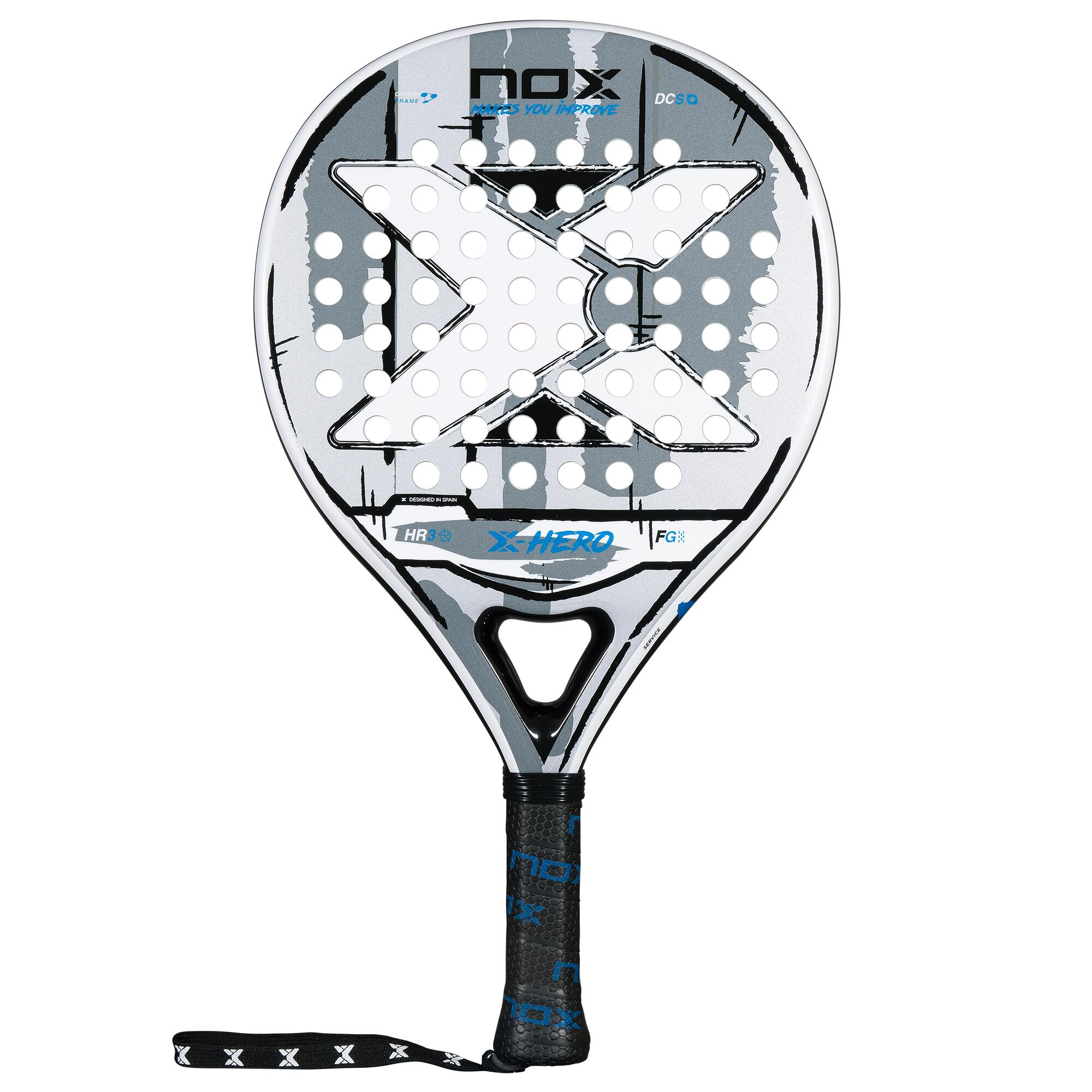 Racchetta da padel Nox X-Hero White 2026 Racchetta da padel Unisex
