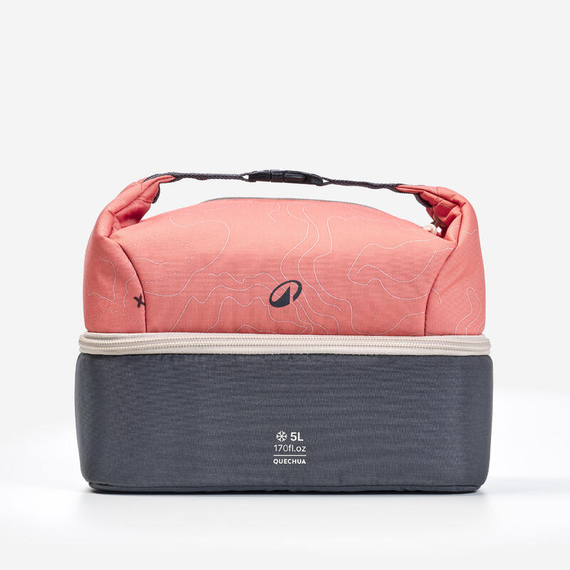 Geantă frigorifică Lunchbox 5L + cutie alimente 1L din plastic inclusă Verde